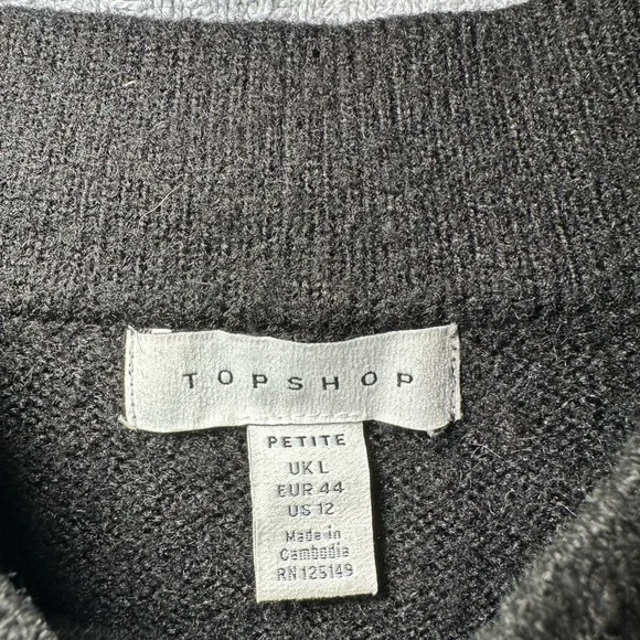 Topshop Black Sweater - Picture 5 of 6